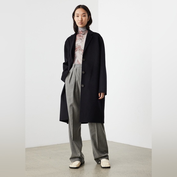 Acne Studios Single-Breasted Wool Coat - Women’s Size 36 (US4) - Picture 2 of 9